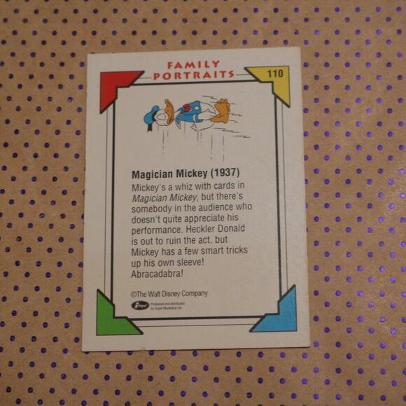 Magician Mickey #110 Disney Card - Picture 2 of 2